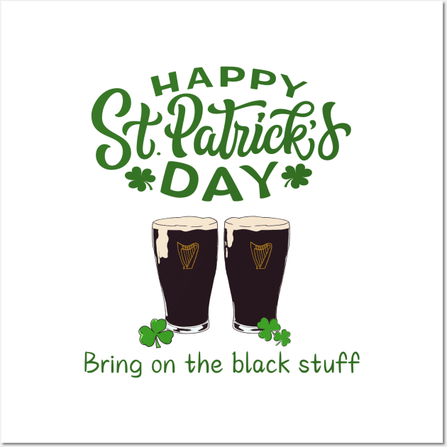 St Patrick’s Day pint Wall Art by TeawithAlice